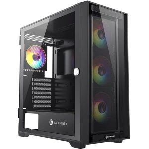 قاب کیس لاجیکی مدل c504b مشکی پلمپ