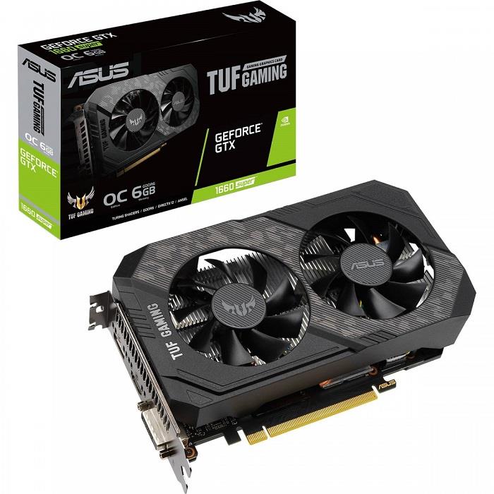 کارت گرافیک 6 گیگ gtx 1660 super مدل asus tuf gaming بدون جعبه کارکرده