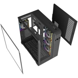قاب کیس لاجیکی مدل c654b مشکی پلمپ