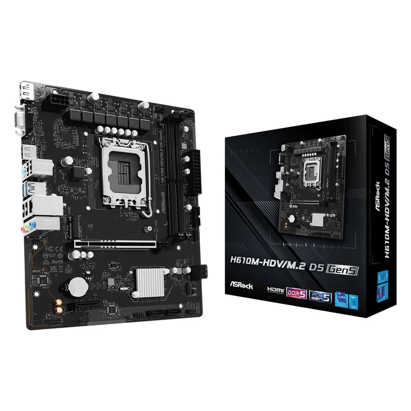 مادربرد ازراک مدل h610 mhdv ddr5 پلمپ
